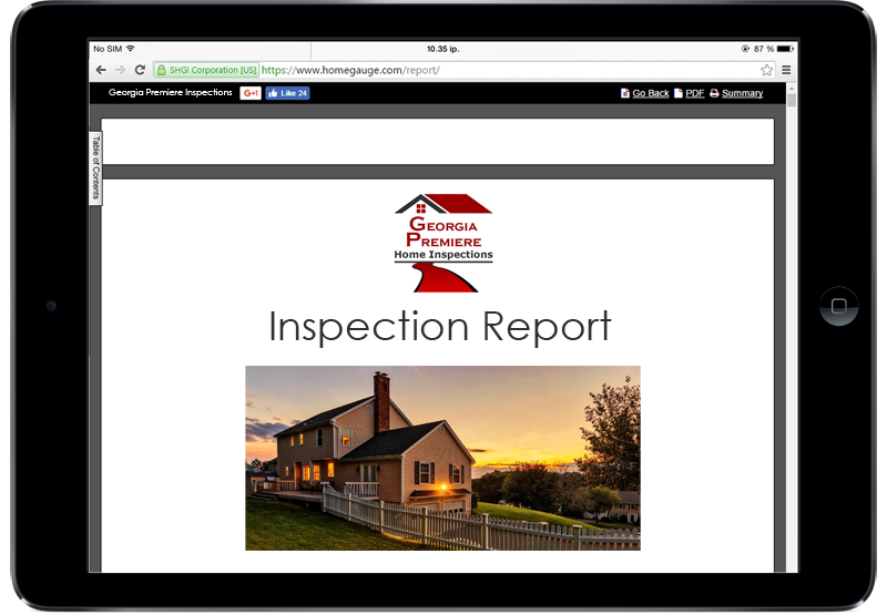 home inspections report